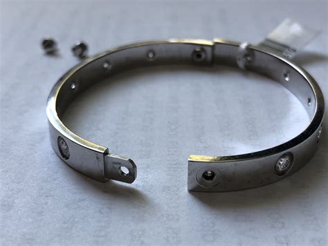 cartier screw bracelet how to open